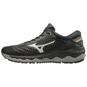 Mizuno Wave Sky 3 Παπουτσια Για Τρεξιμο Γυναικεια - Μαυρα